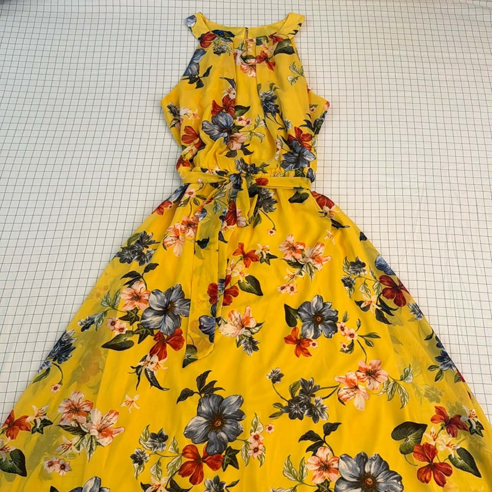 Apt. 9 size large yellow flower dress.